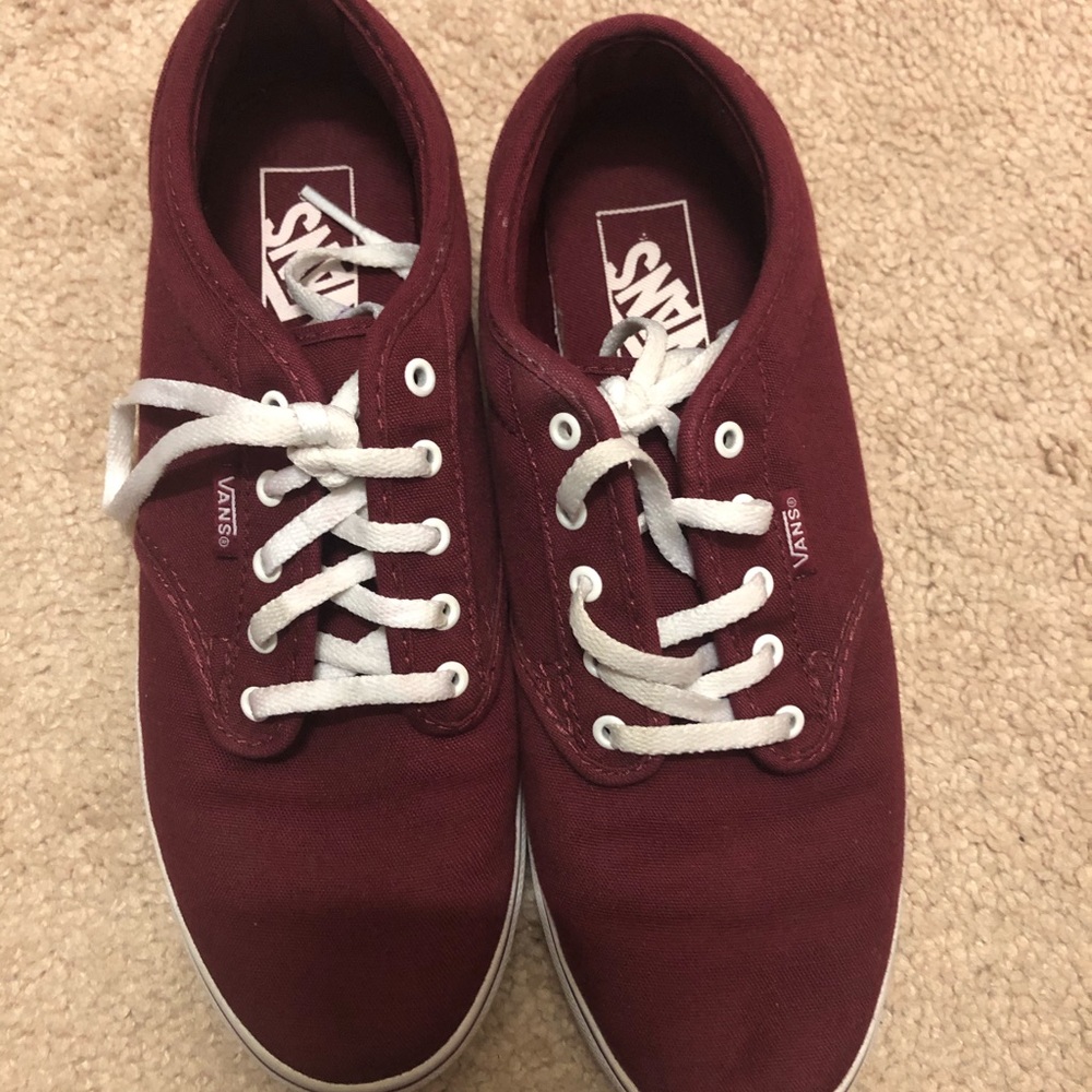Burgundy Vans